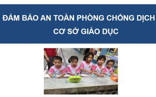 Hướng dẫn phòng, chống dịch trong trường học