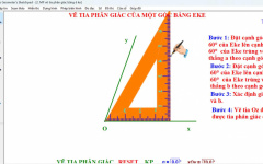 Cuộc thi đồ dùng tự làm: Sử dụng phần mềm GSP 5.0 tạo mô phỏng vẽ tia phân giác