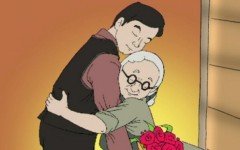 Bó hoa hồng tặng mẹ